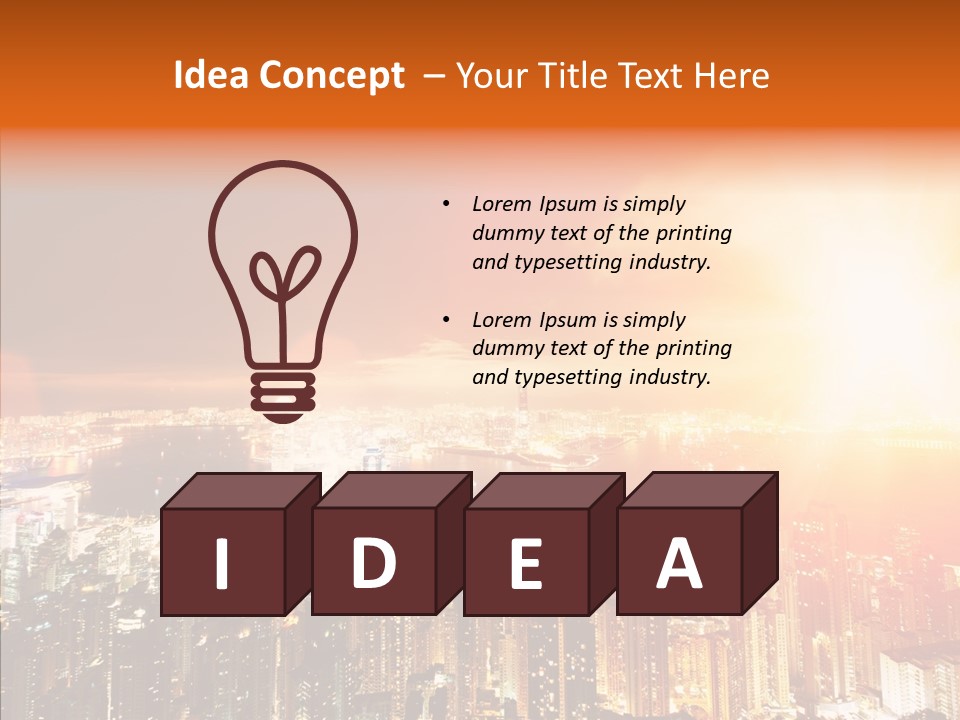 River Center Harbour PowerPoint Template