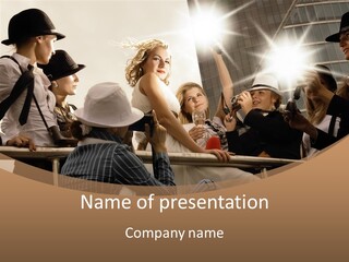 Fame Movie Female PowerPoint Template