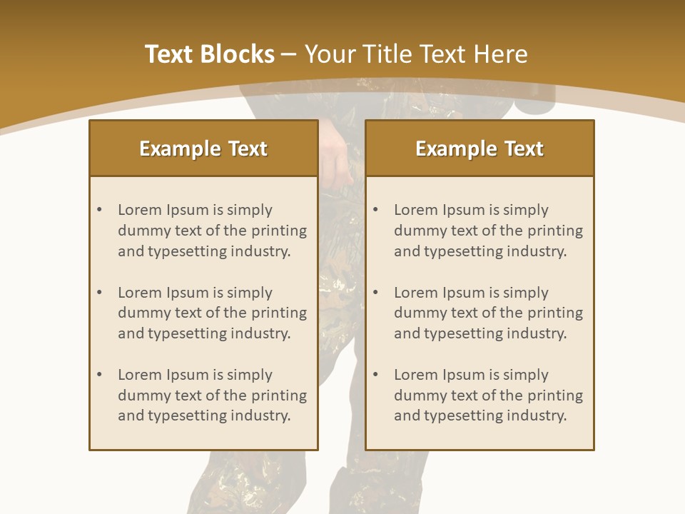 Cylinder Mask Uniform PowerPoint Template