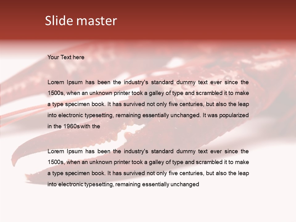 Antenna Photography Seafood PowerPoint Template