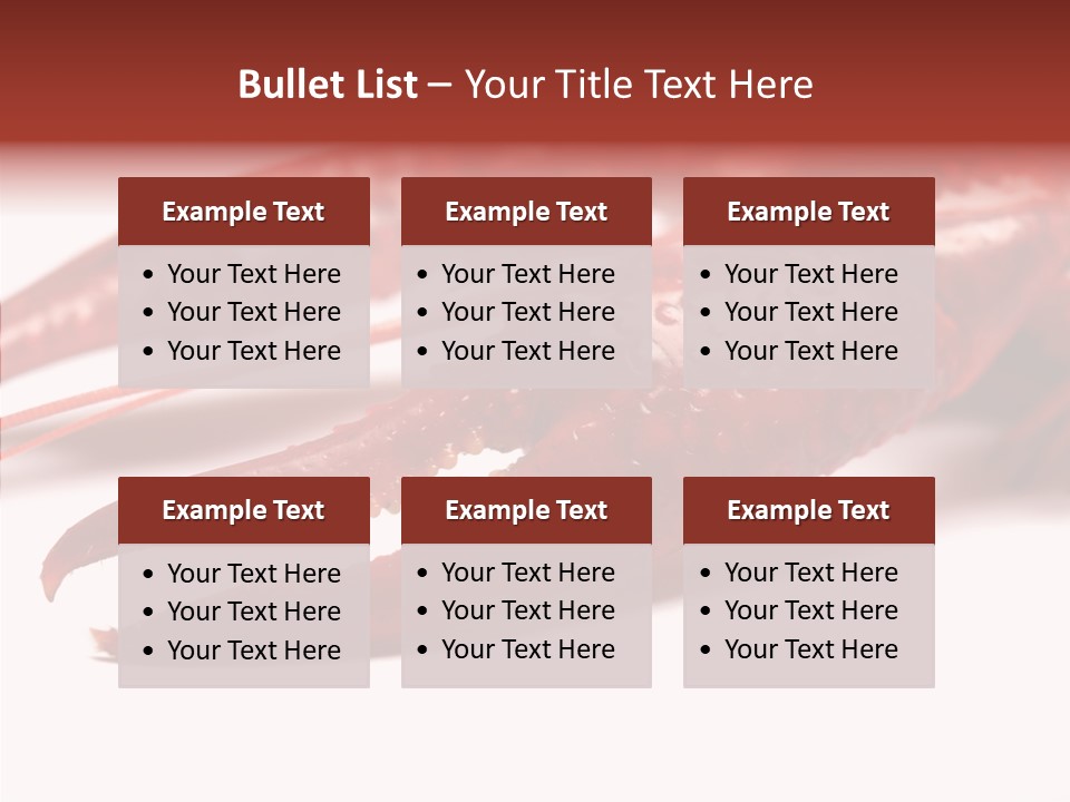 Antenna Photography Seafood PowerPoint Template