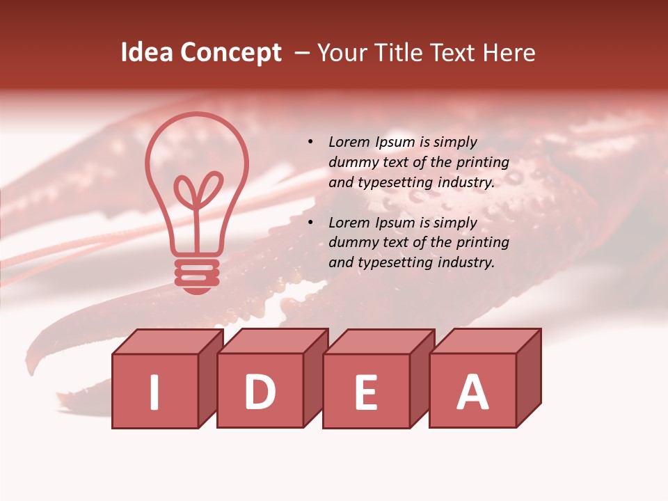 Antenna Photography Seafood PowerPoint Template