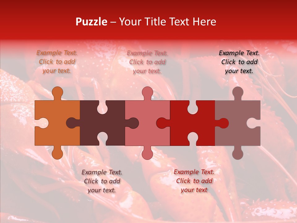 Color Seafood Gourmet PowerPoint Template