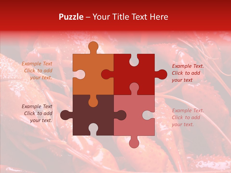 Color Seafood Gourmet PowerPoint Template