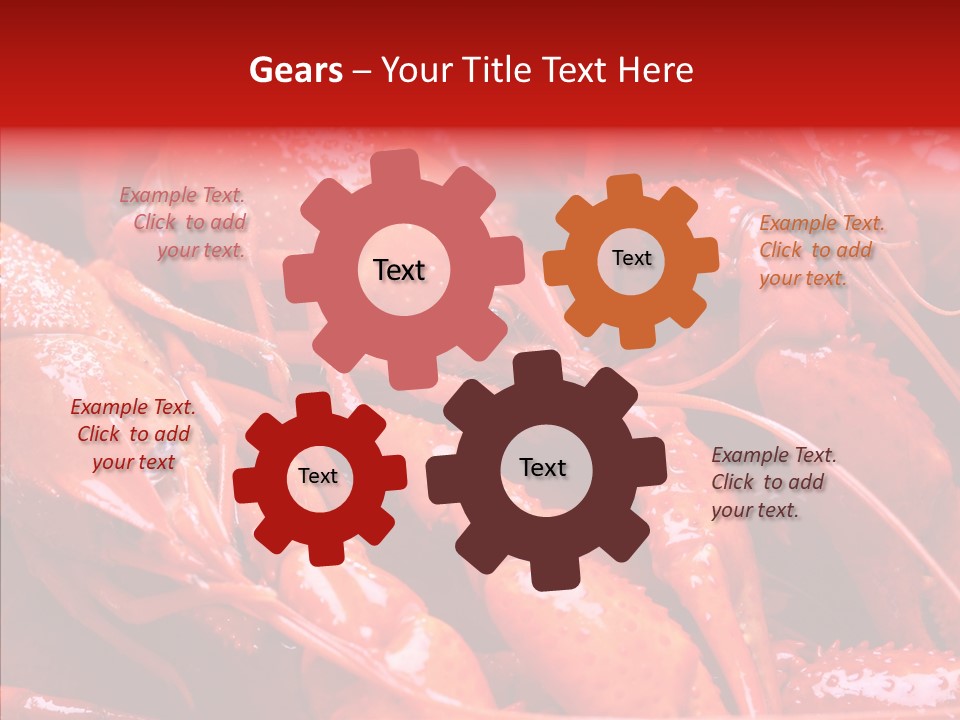 Color Seafood Gourmet PowerPoint Template