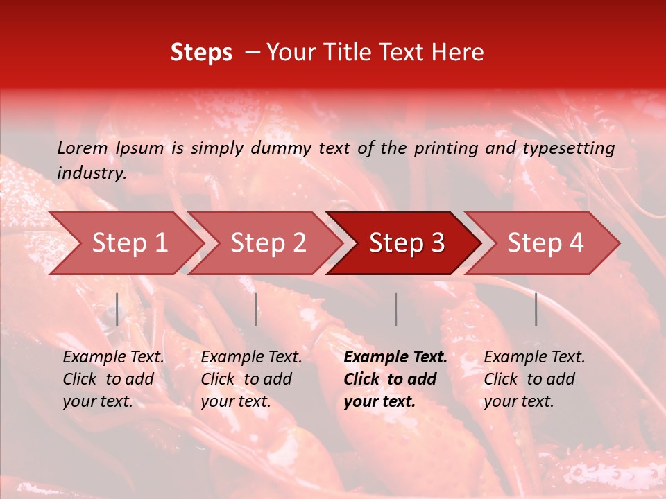 Color Seafood Gourmet PowerPoint Template