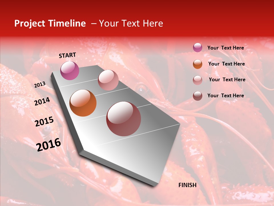 Color Seafood Gourmet PowerPoint Template