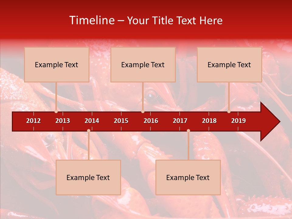 Color Seafood Gourmet PowerPoint Template