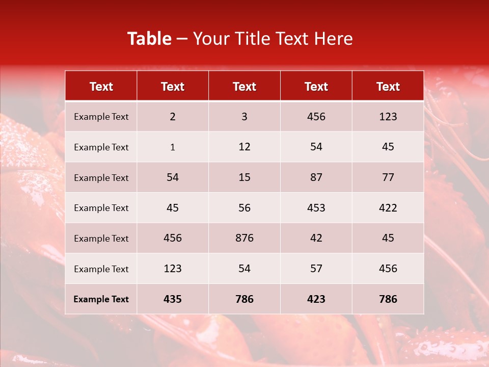 Color Seafood Gourmet PowerPoint Template