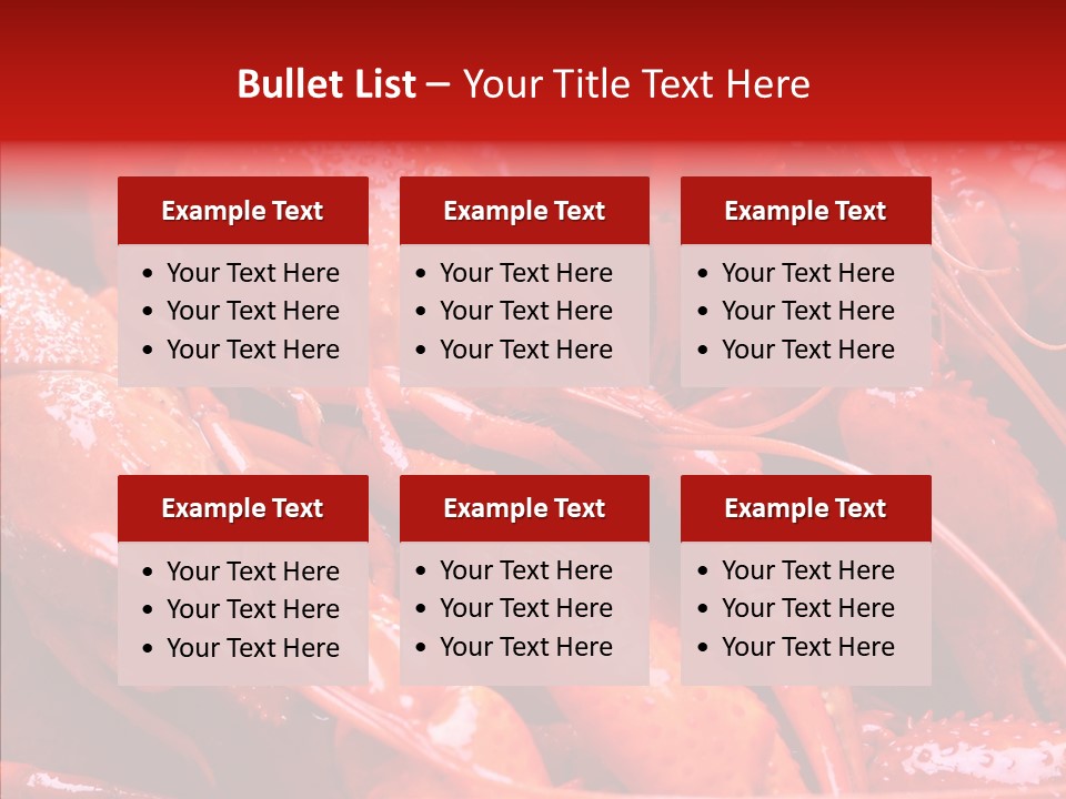 Color Seafood Gourmet PowerPoint Template