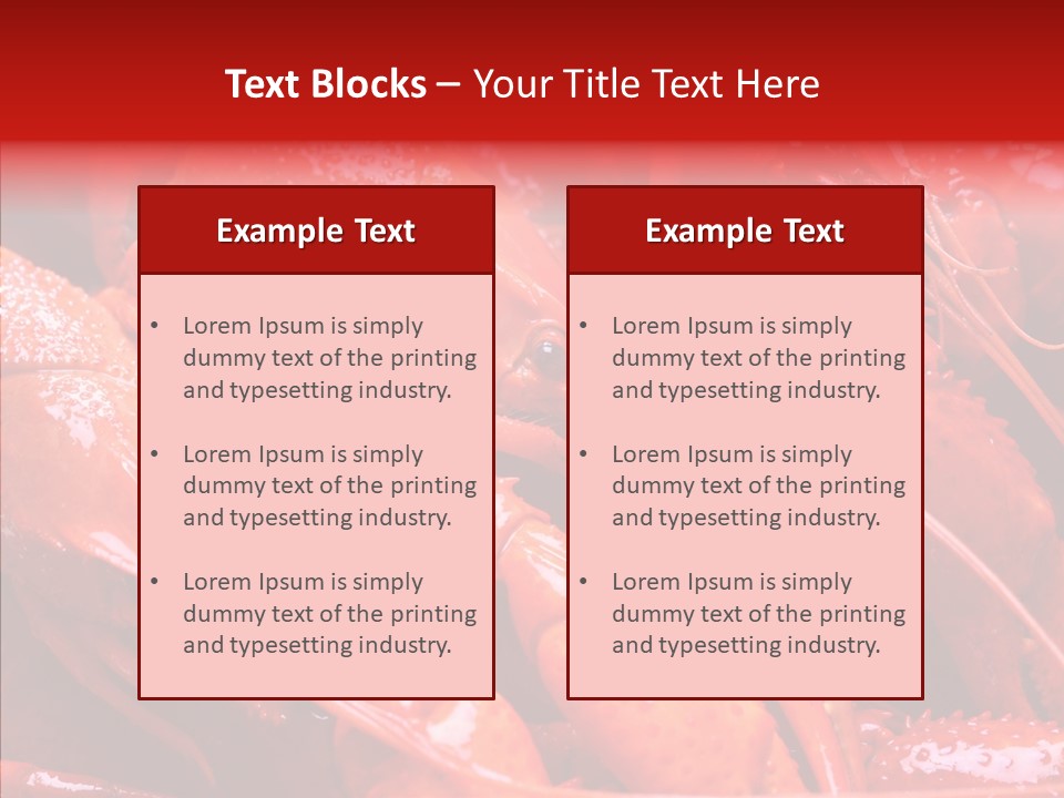 Color Seafood Gourmet PowerPoint Template