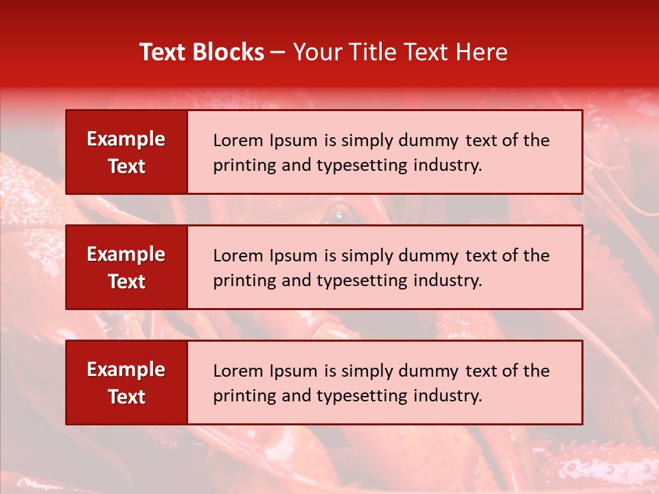 Color Seafood Gourmet PowerPoint Template