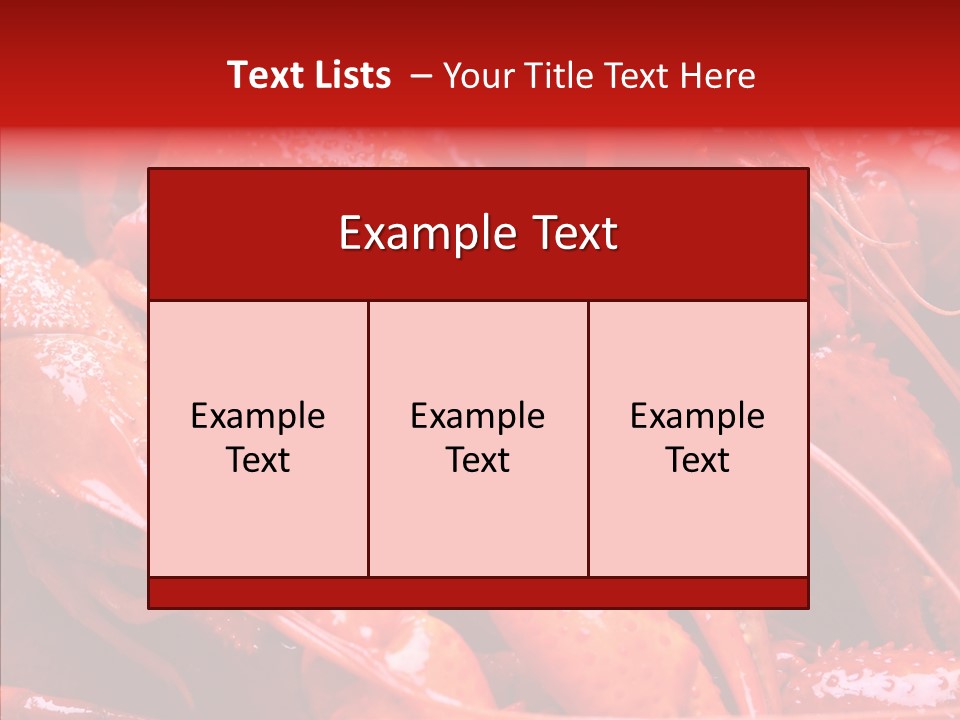 Color Seafood Gourmet PowerPoint Template