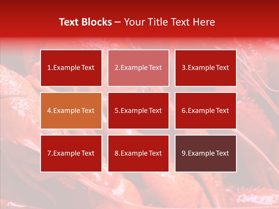 Color Seafood Gourmet PowerPoint Template