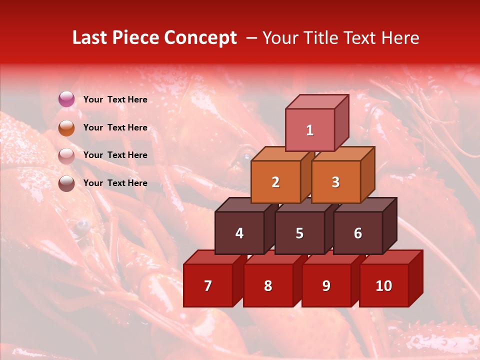 Color Seafood Gourmet PowerPoint Template