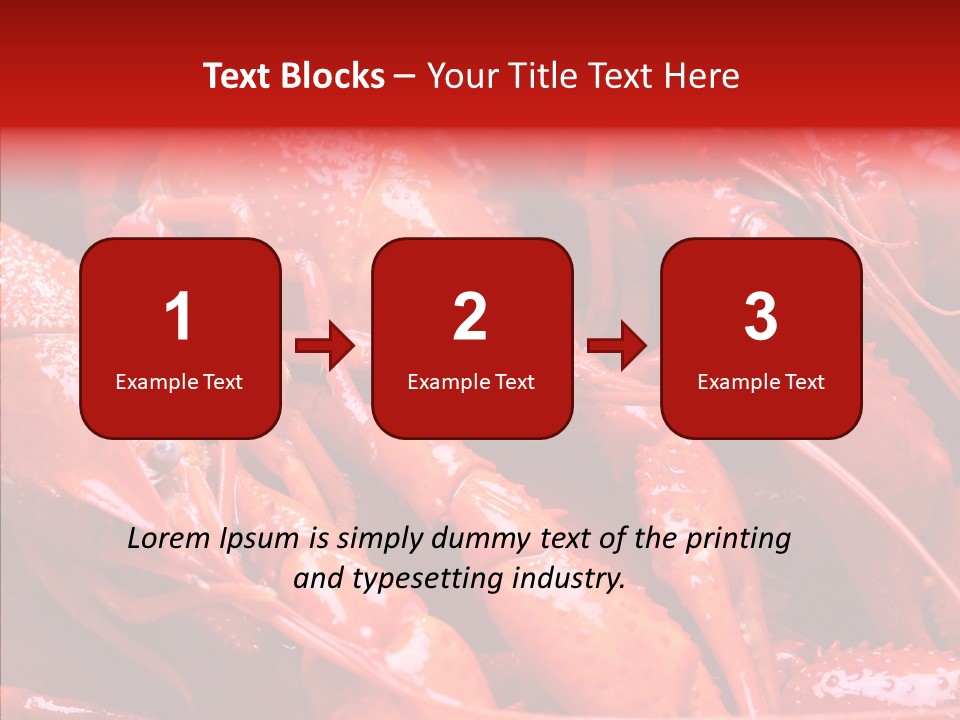 Color Seafood Gourmet PowerPoint Template