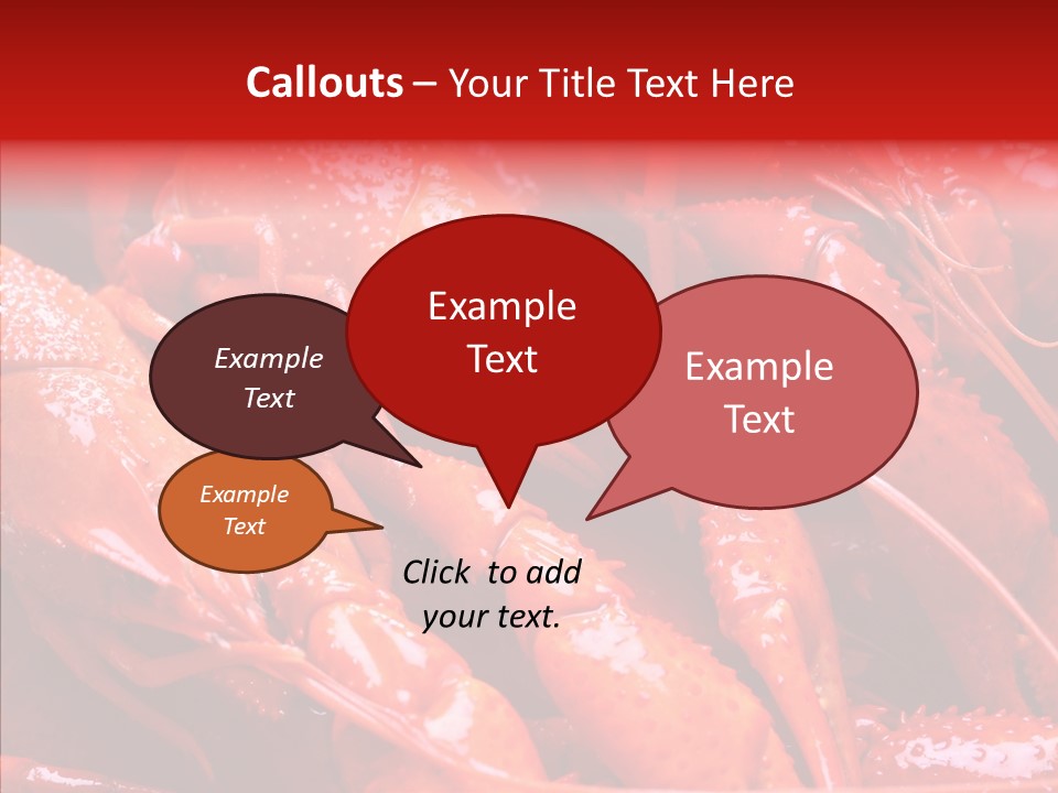 Color Seafood Gourmet PowerPoint Template