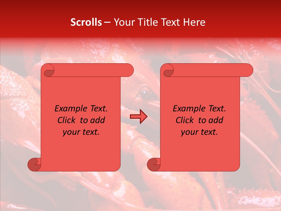 Color Seafood Gourmet PowerPoint Template