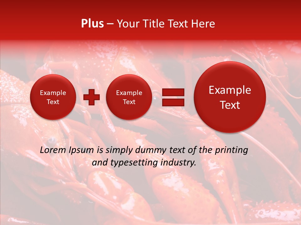 Color Seafood Gourmet PowerPoint Template