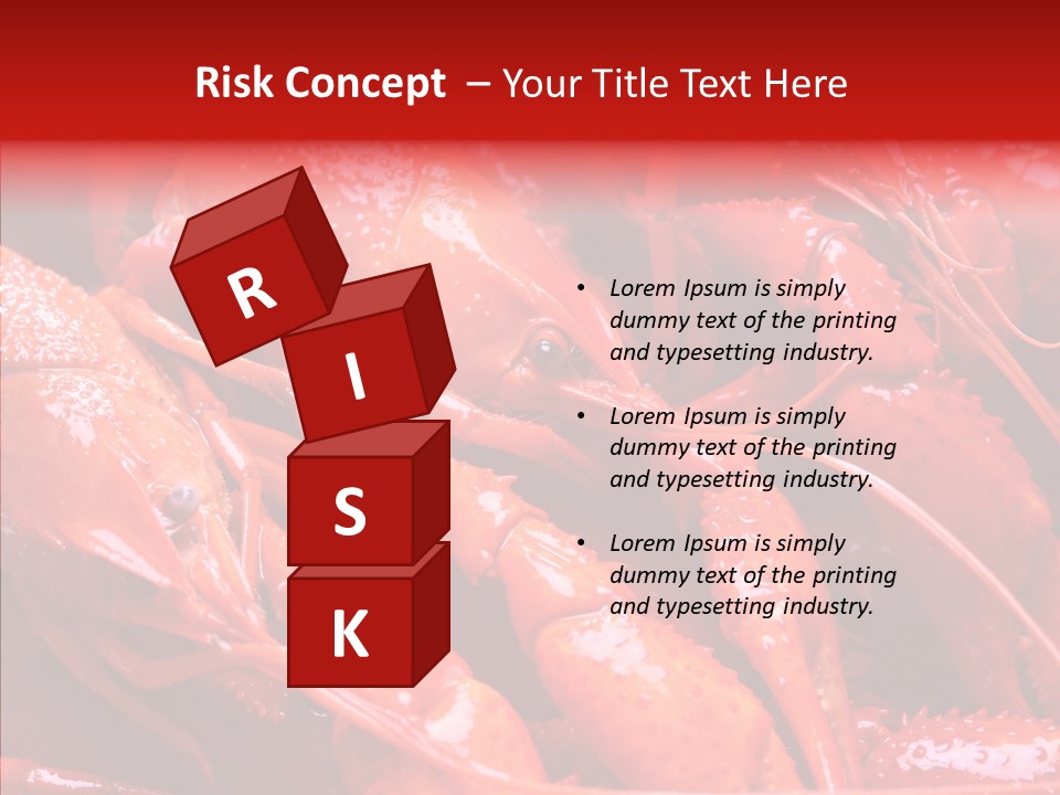 Color Seafood Gourmet PowerPoint Template