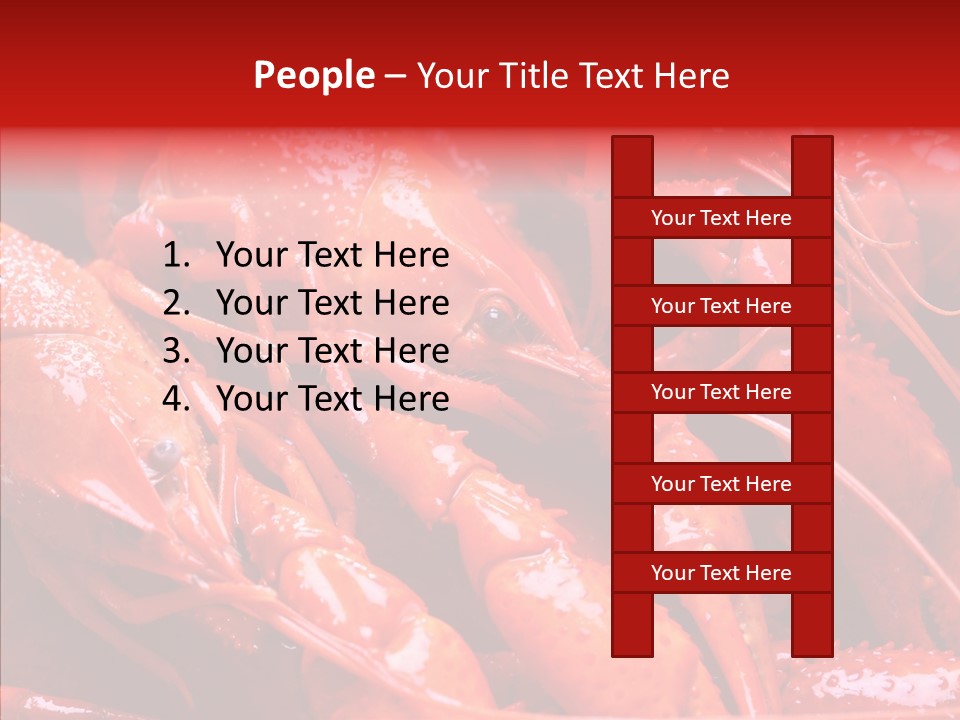 Color Seafood Gourmet PowerPoint Template