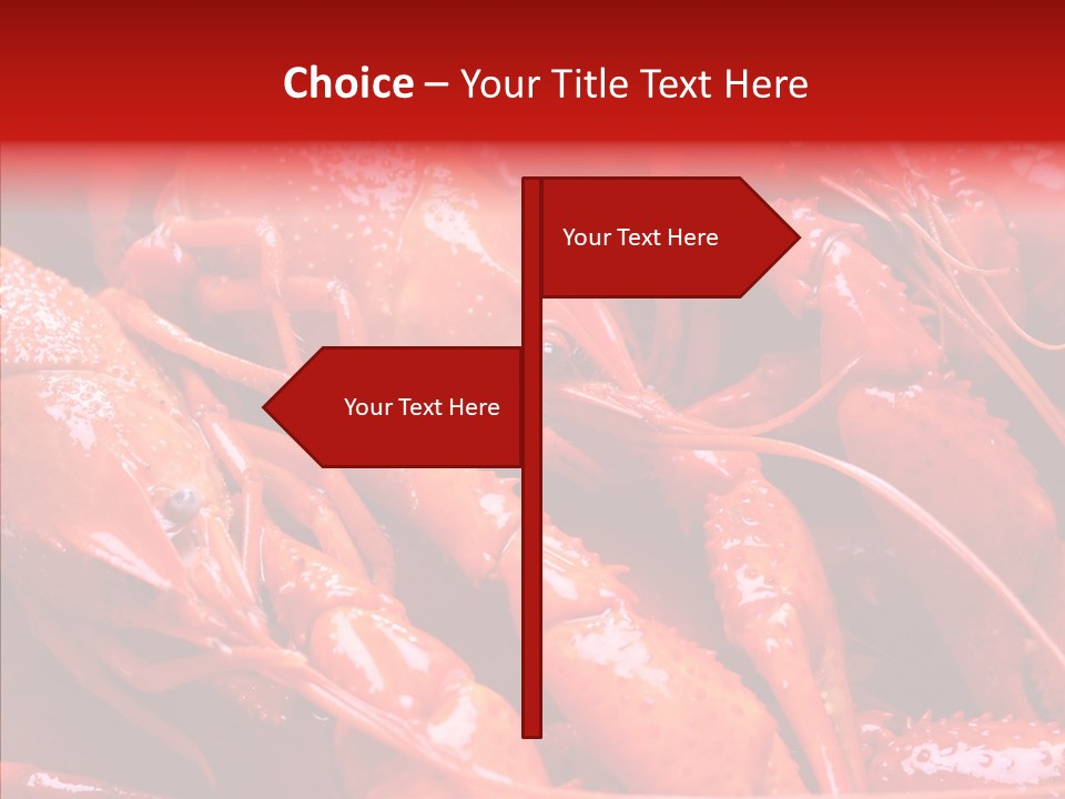 Color Seafood Gourmet PowerPoint Template