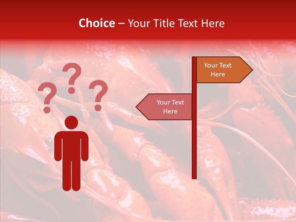 Color Seafood Gourmet PowerPoint Template