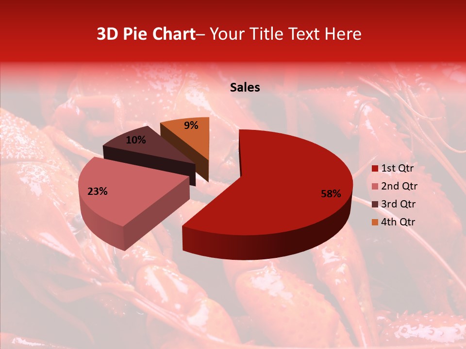 Color Seafood Gourmet PowerPoint Template