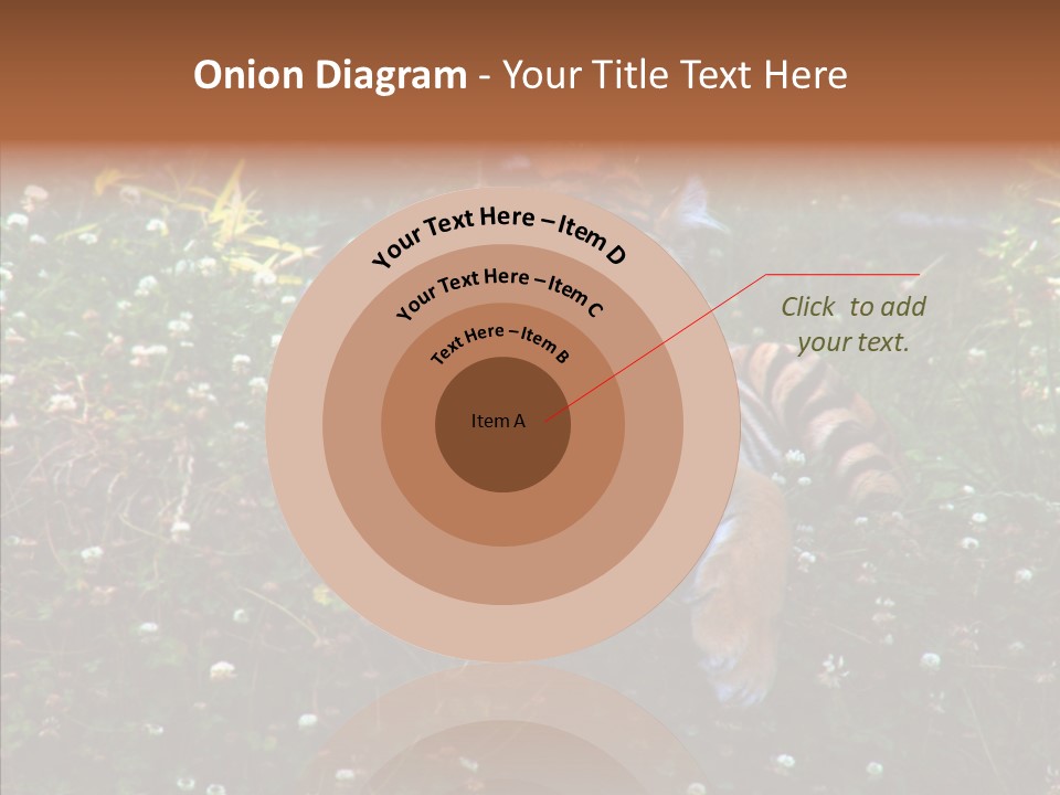 Cat Lying Watchful PowerPoint Template