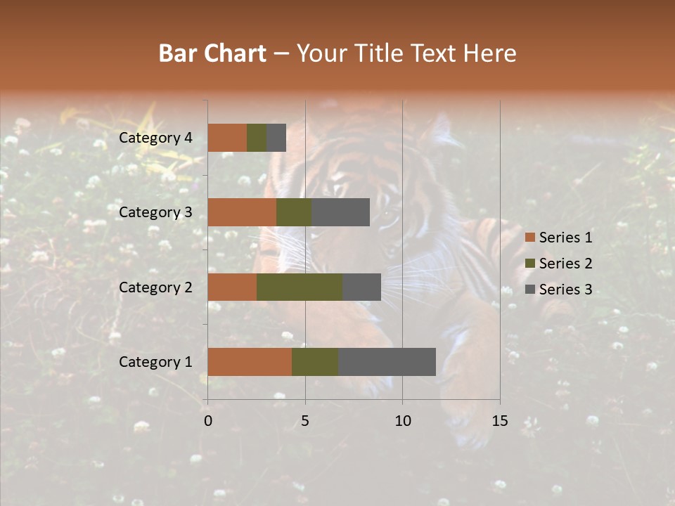 Cat Lying Watchful PowerPoint Template
