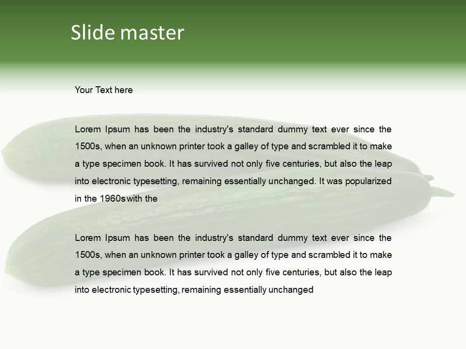 Reflecting Food Part PowerPoint Template