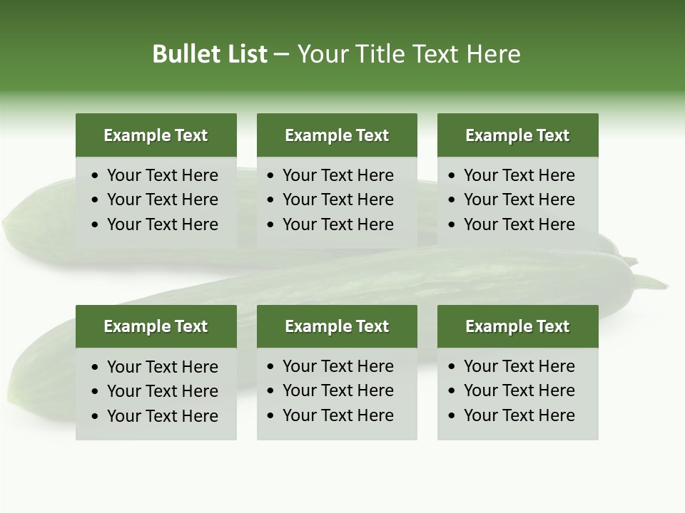 Reflecting Food Part PowerPoint Template