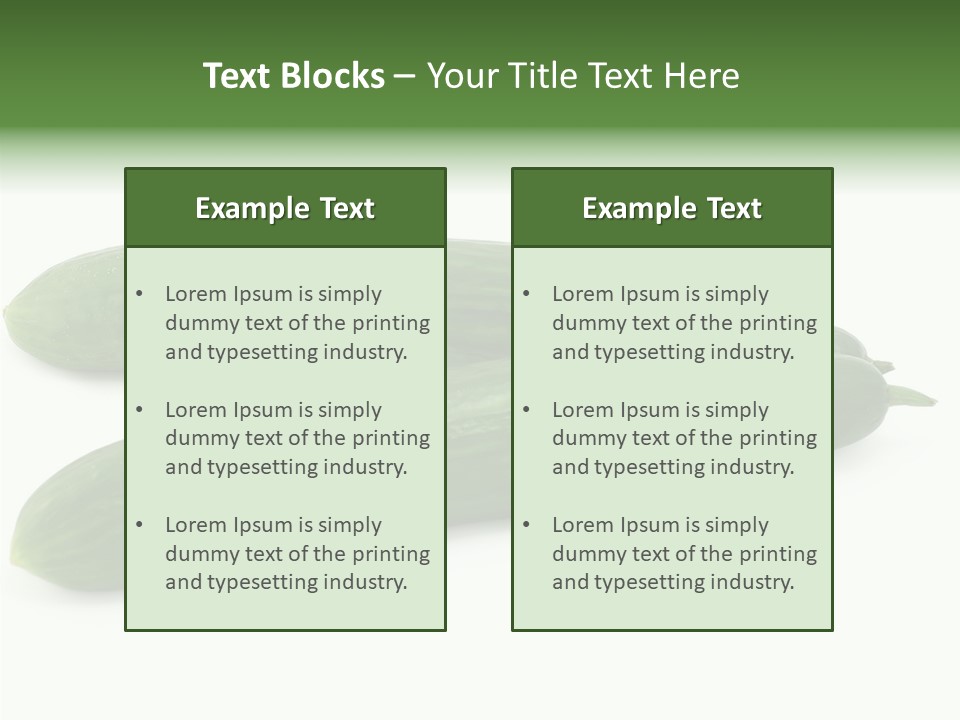 Reflecting Food Part PowerPoint Template