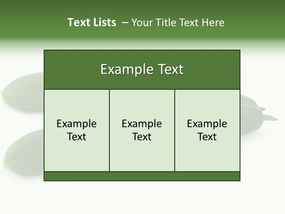 Reflecting Food Part PowerPoint Template