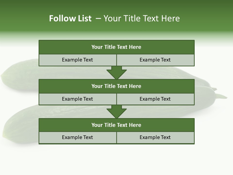 Reflecting Food Part PowerPoint Template