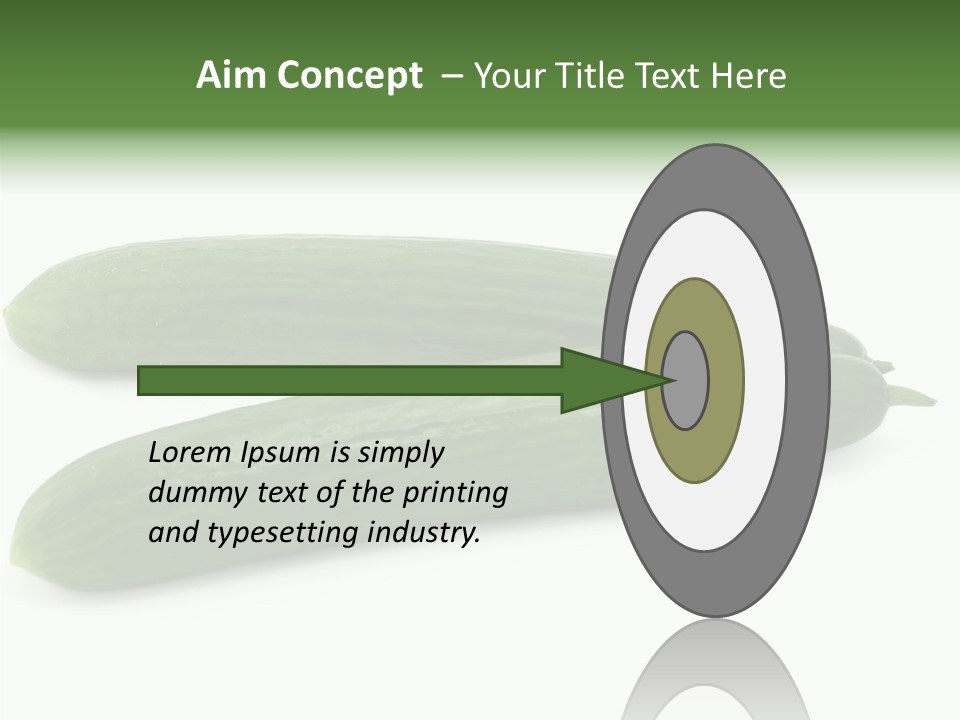 Reflecting Food Part PowerPoint Template