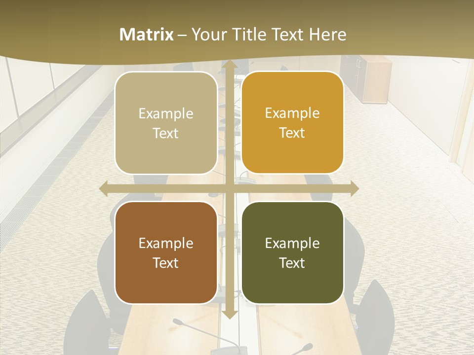 Hall Inside Doors PowerPoint Template