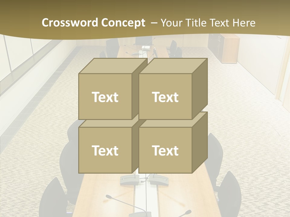 Hall Inside Doors PowerPoint Template