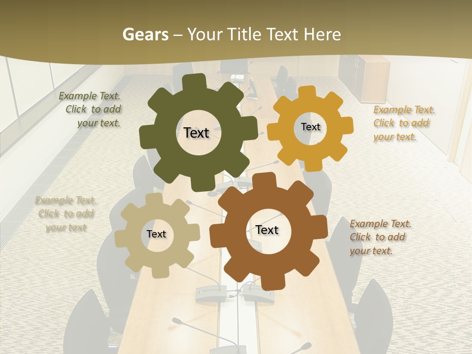 Hall Inside Doors PowerPoint Template