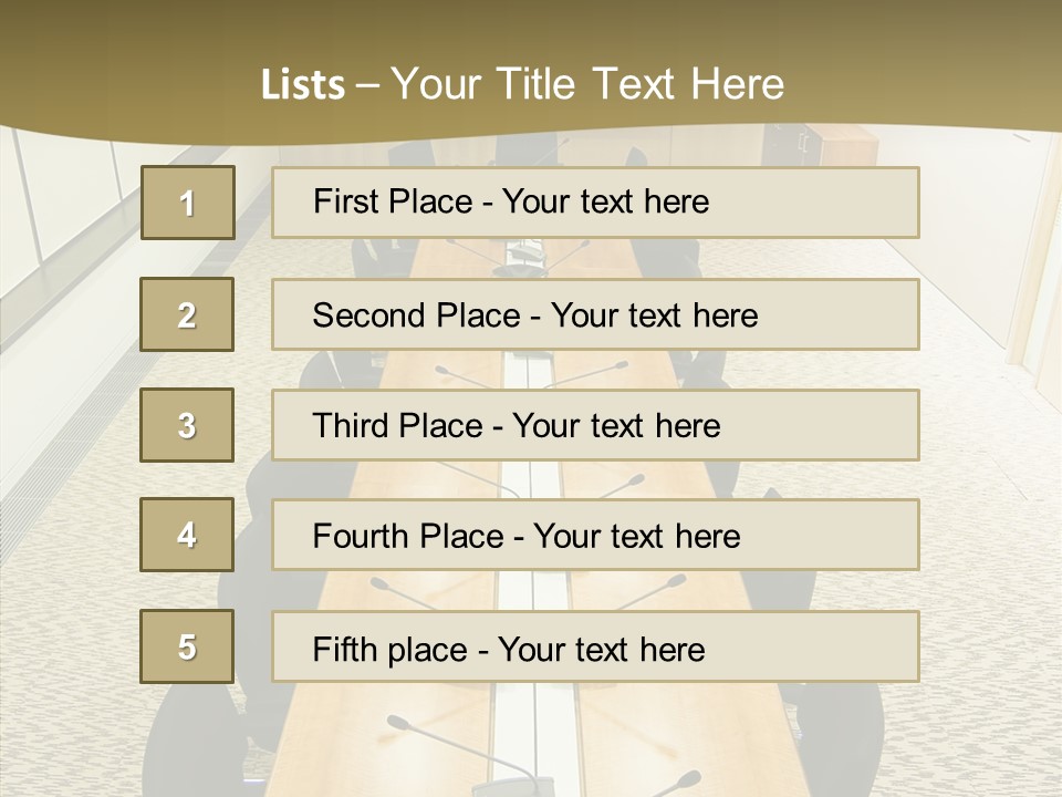 Hall Inside Doors PowerPoint Template