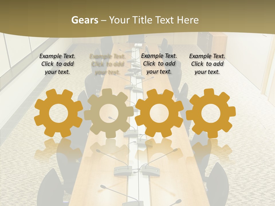 Hall Inside Doors PowerPoint Template