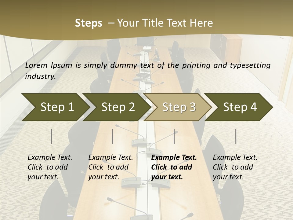 Hall Inside Doors PowerPoint Template