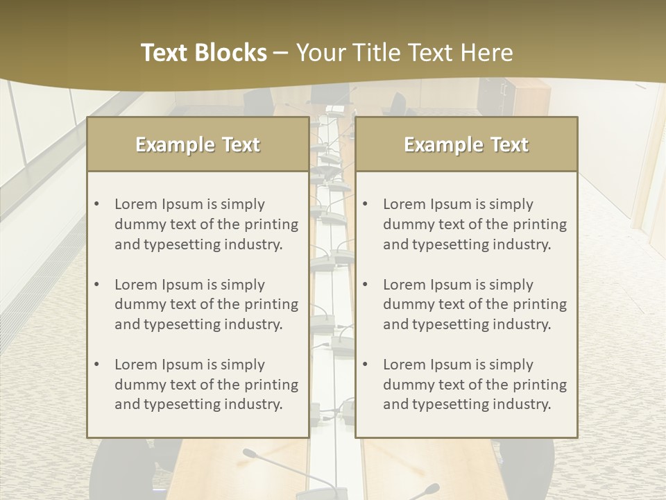 Hall Inside Doors PowerPoint Template