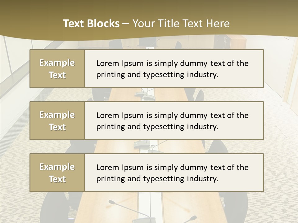 Hall Inside Doors PowerPoint Template