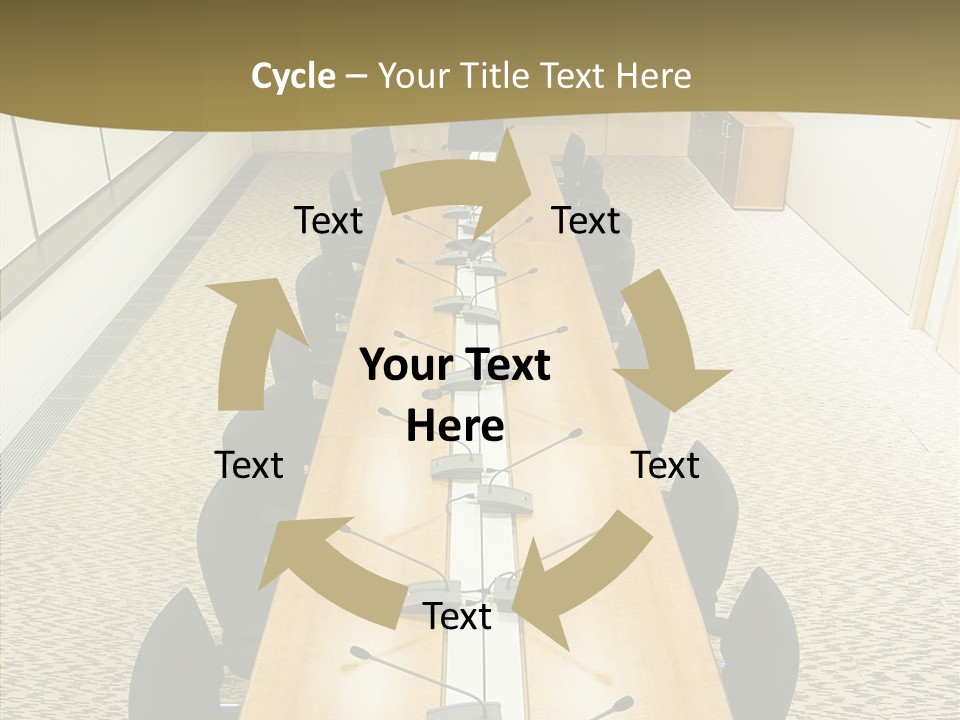 Hall Inside Doors PowerPoint Template