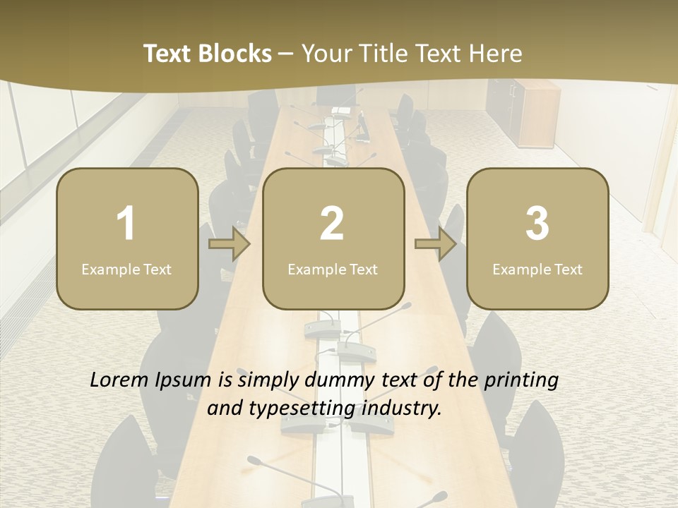 Hall Inside Doors PowerPoint Template