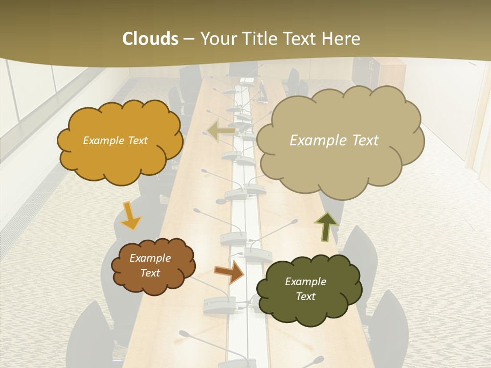 Hall Inside Doors PowerPoint Template