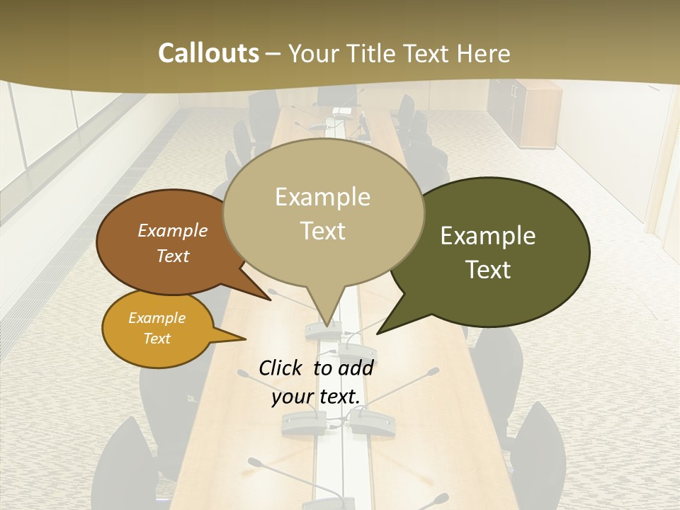 Hall Inside Doors PowerPoint Template