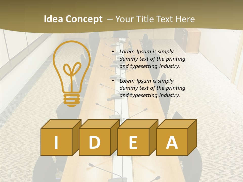 Hall Inside Doors PowerPoint Template