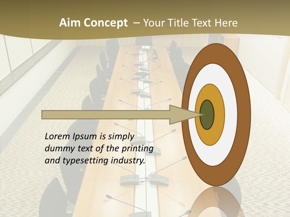 Hall Inside Doors PowerPoint Template